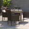 Flash Furniture Espresso Wicker Patio Chairs & Cream Cushions, PK 4 4-TW-3WBE074-BR-GG - alternate 3